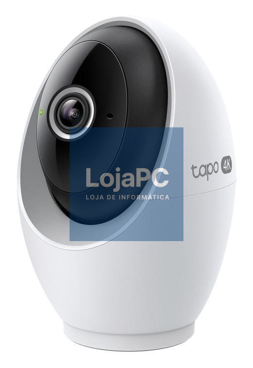 TP-Link Câmara Wi-Fi de segurança doméstica com IA com panorâmica/inclinação, 4K 8 MP (3840 × 2160), 2,4 G/5 GHz, 360º horizontal