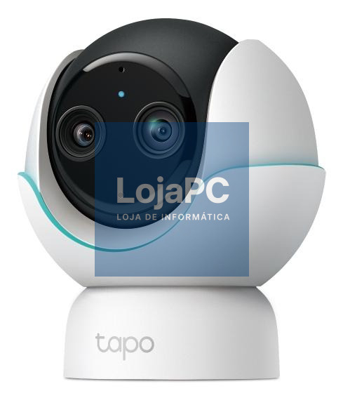 TP-Link Câmara inteligente para bebés com lente dupla, 2K QHD (2560x1440) e 1080p (1920×1080), 2,4G/5GHz, Bluetooth 5.0, 360º horizontal, lente dupla, panorâmica/inclinação, deteção inteligente por IA