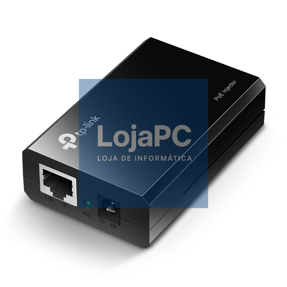 TP-Link - OMADA PoE Injector Adapter, IEEE 802.3af compliant, Data and power carried over the same cable up to 100 meters, plastic case, pocket size, plug and play