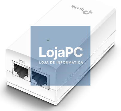 TP-Link - OMADA 24V Passive PoE Injector Adapter, 1× Gigabit PoE Port, 1× Gigabit Non-PoE Port, Data and Power Carried over The Same Cable, 24V Power Input, 12 W PoE Power, Plastic Case