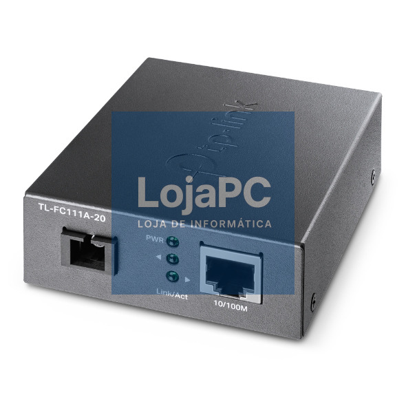 TP-Link - OMADA 10/100 Mbps RJ45 to 100 Mbps Single-mode SC WDM Bi-Directional Fiber Converter