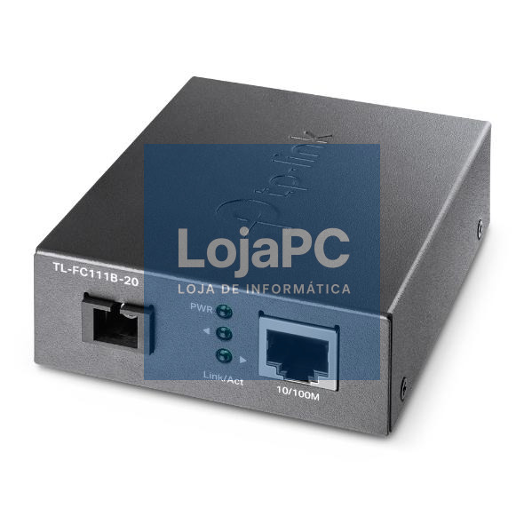 TP-Link - OMADA 10/100 Mbps RJ45 to 100 Mbps Single-mode SC WDM Bi-Directional Fiber Converter