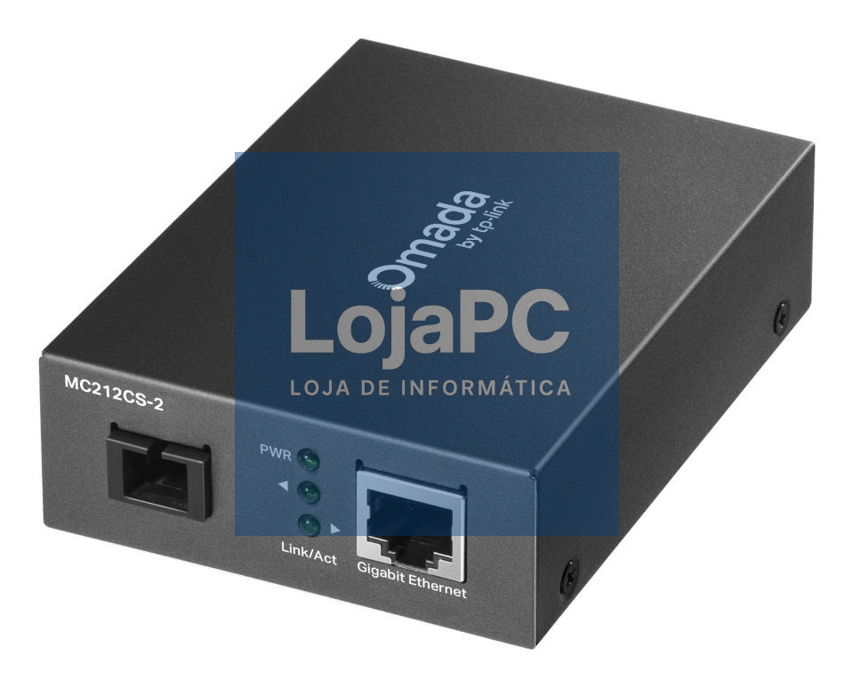 TP-Link - OMADA Omada 10/100/1000 Mbps RJ45 to 1000 Mbps Single-mode SC WDM Bi-Directional Fiber Converter