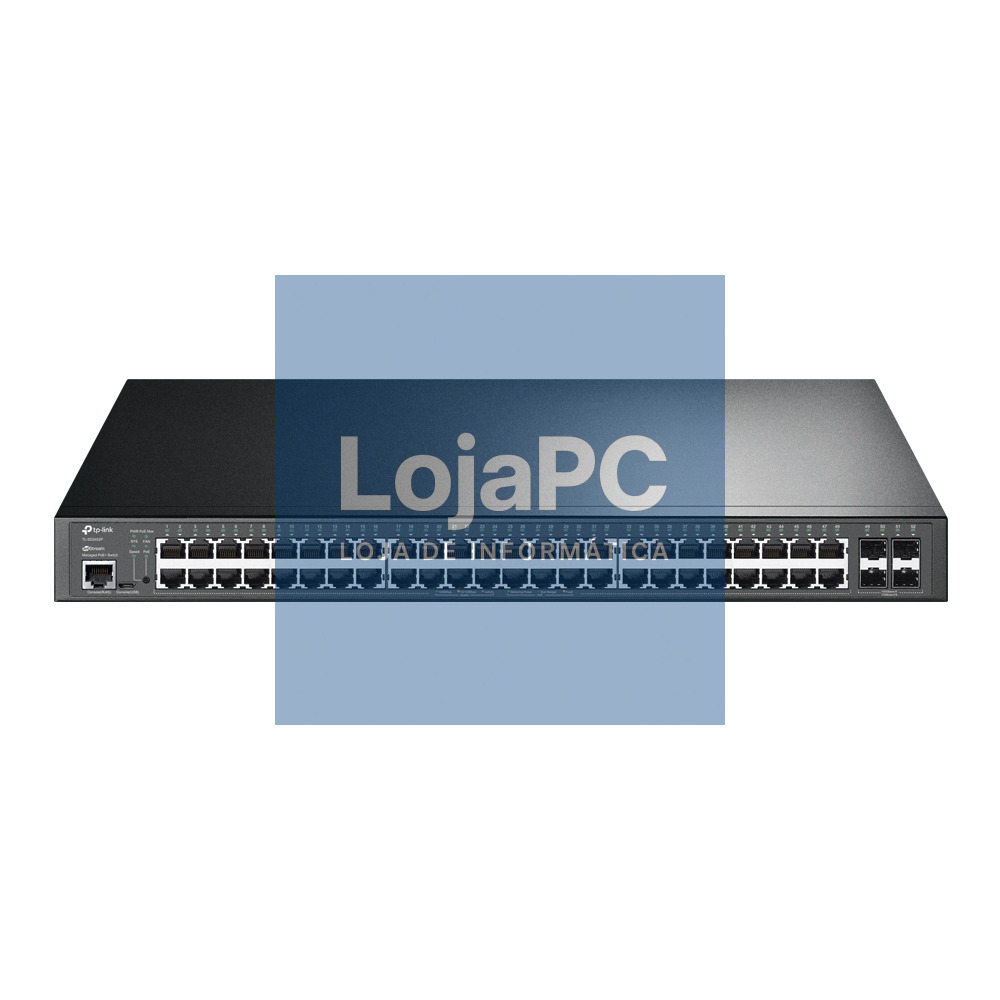 TP-Link - OMADA JetStream™ 52-Port Gigabit L2+ Managed Switch with 48-Port PoE+