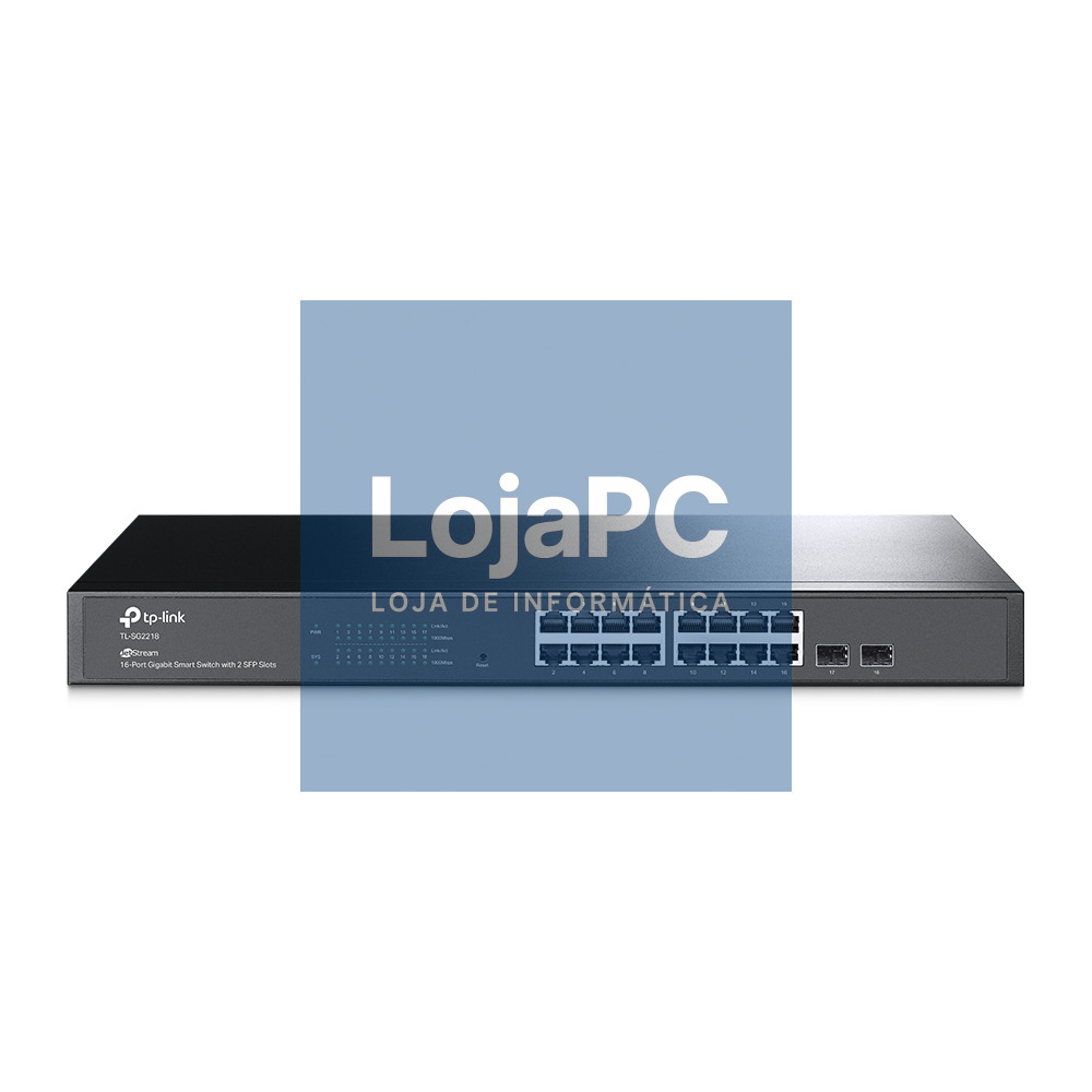 TP-Link - OMADA JetStream™ 16-Port Gigabit Smart Switch with 2 Gigabit SFP Slots