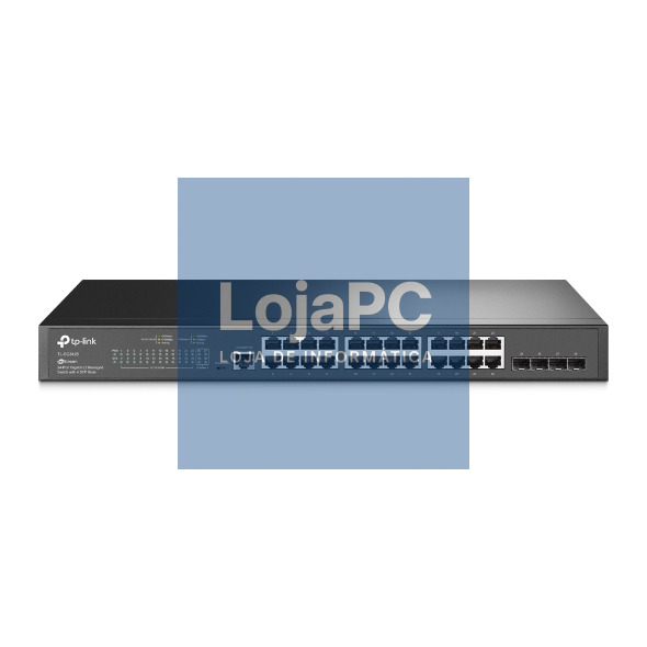 TP-Link - OMADA JetStream™ 24-Port Gigabit L2+ Managed Switch with 4 SFP Slots