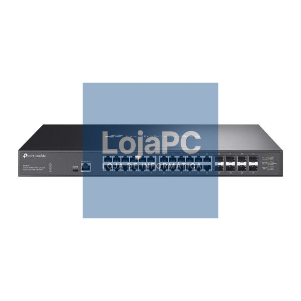 TP-Link - OMADA Omada 24-Port 10GBASE-T L2+ Managed Switch with 8 10GE SFP+ Slots
