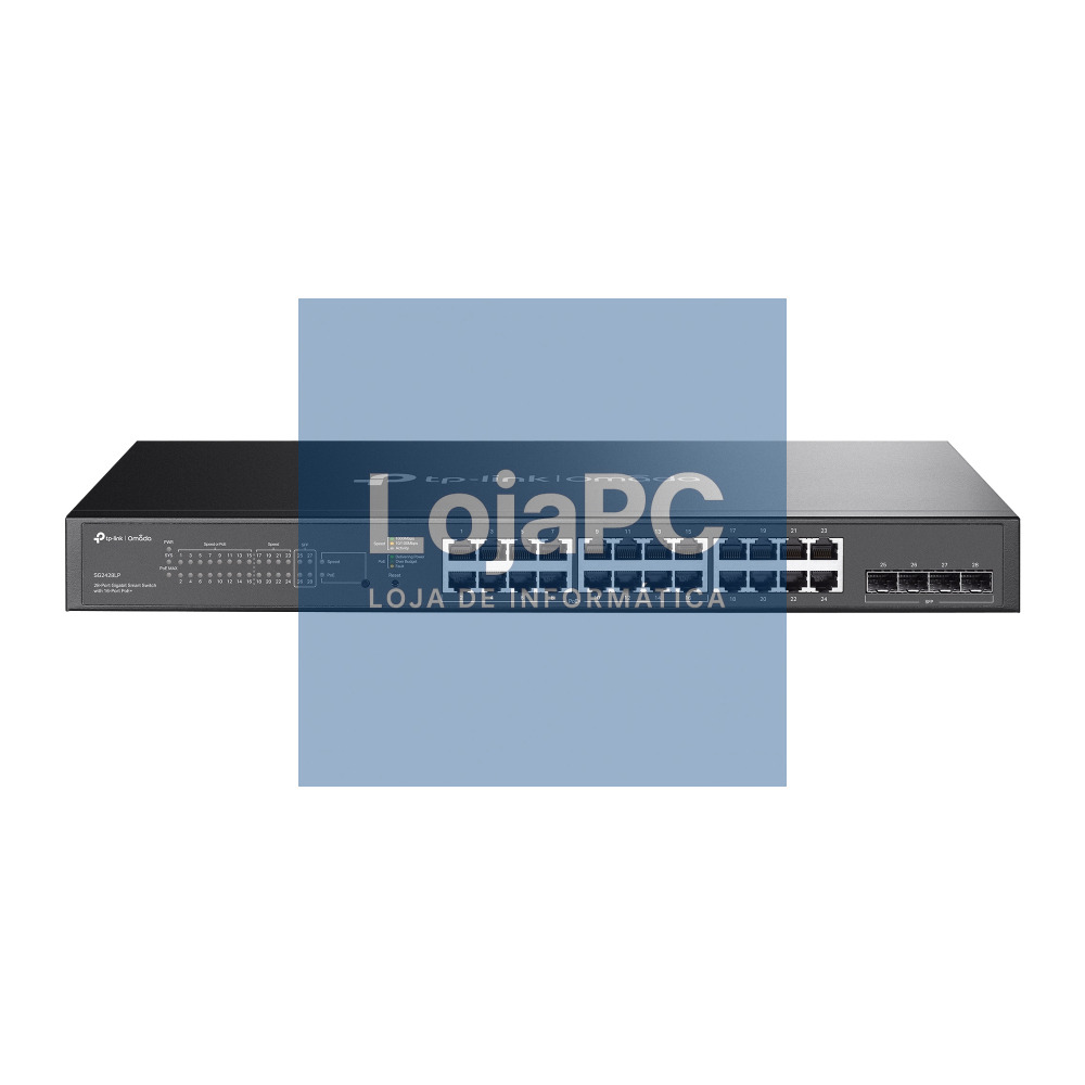 TP-Link - OMADA Switch Gigabit Smart Omada de 28 puertos con 16 puertos PoE+