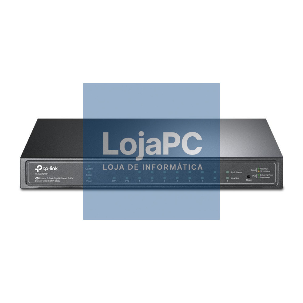 TP-Link - OMADA JetStream™ 8-Port Gigabit Smart PoE+ Switch with 2 SFP Slots