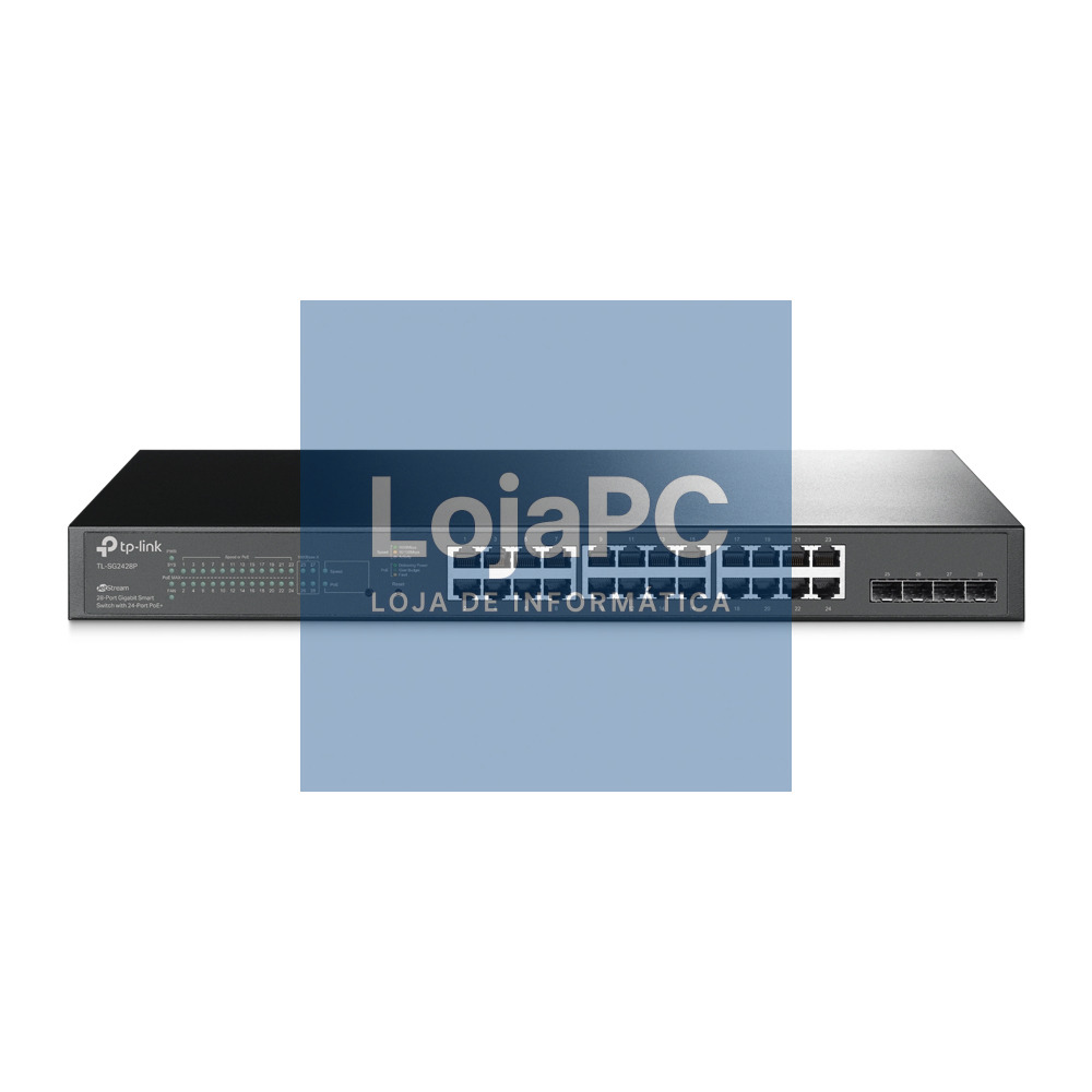 TP-Link - OMADA JetStream™ 28-Port Gigabit Smart Switch with 24-Port PoE+