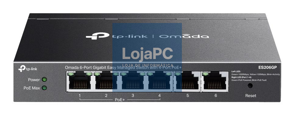 TP-Link - OMADA Omada 6-Port Gigabit Easy Managed Switch with 4-Port PoE+