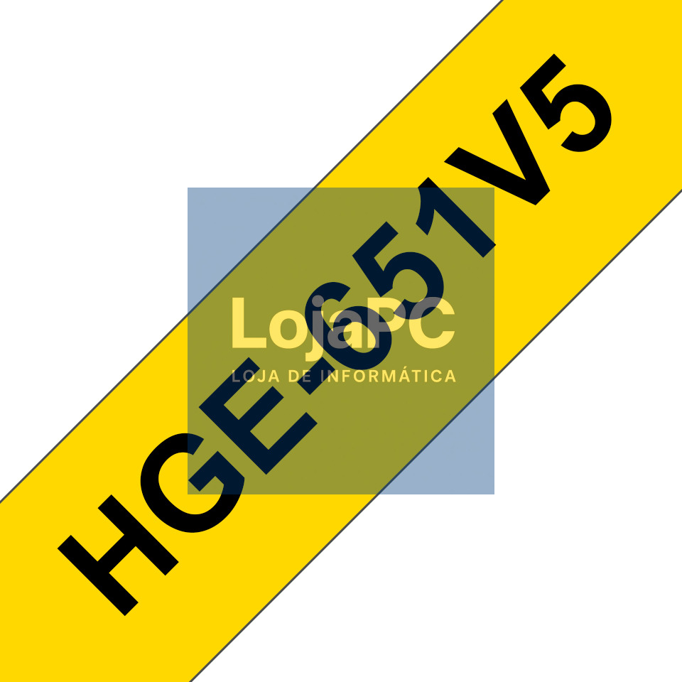 BROTHER 5x HG251 tape cassette 24mmx8m white black laminate for P-touch P500PC 9700PC 9800PCN RL700S PK OF 5