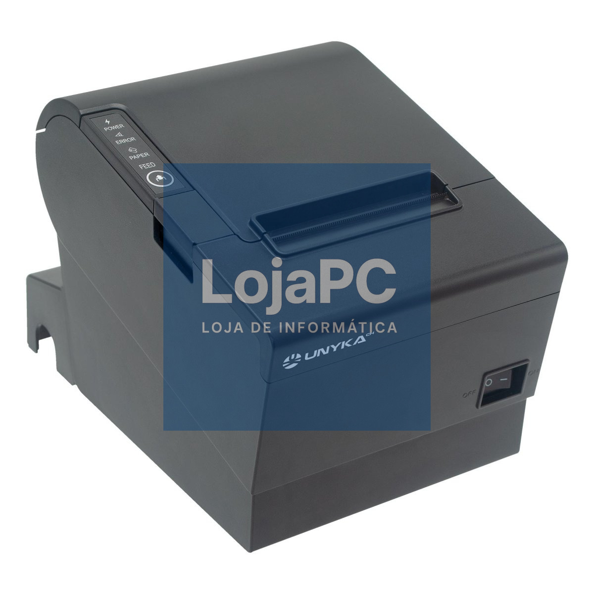 UNYKAch Impressora Termica POS 5 BLACK - USB-LAN(USB +LAN+RJ12-RJ1