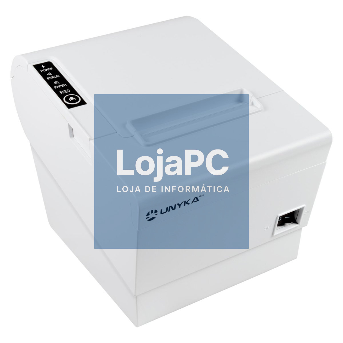 UNYKAch Impressora Termica POS 5 White - USB-LAN(USB +LAN+RJ12-RJ1