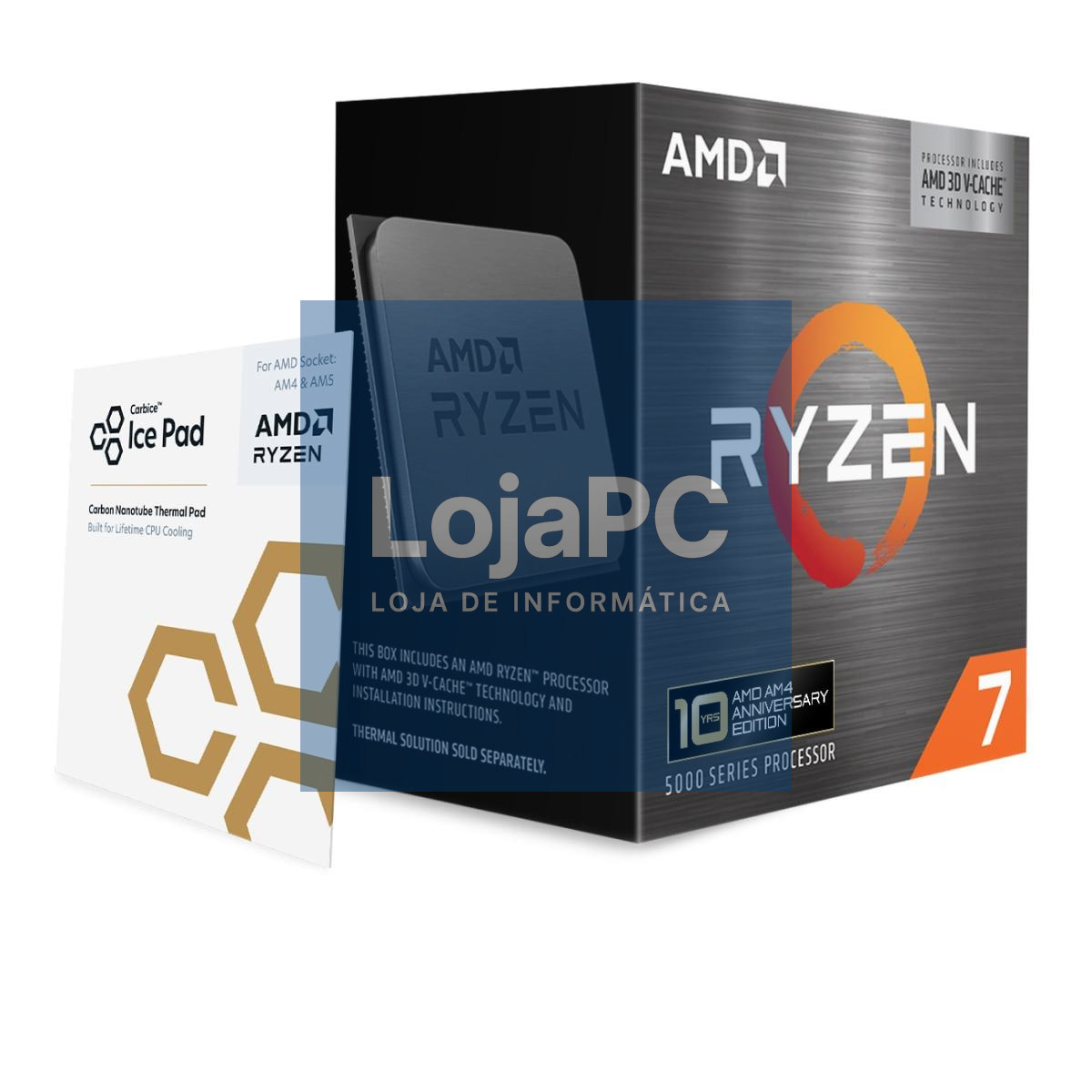AMD Ryzen 7 5800X3D Anniversary Edition - Sem Cooler - obriga a ter gráfica discreta