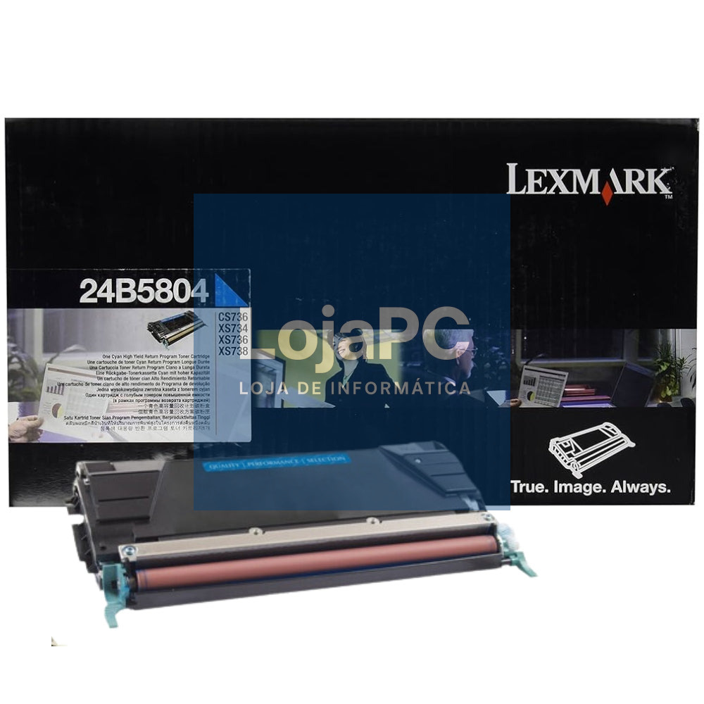LEXMARK XS734de CS736dn XS736de toner cyan standard capacity 10.000 pages 1-pack Return Programme