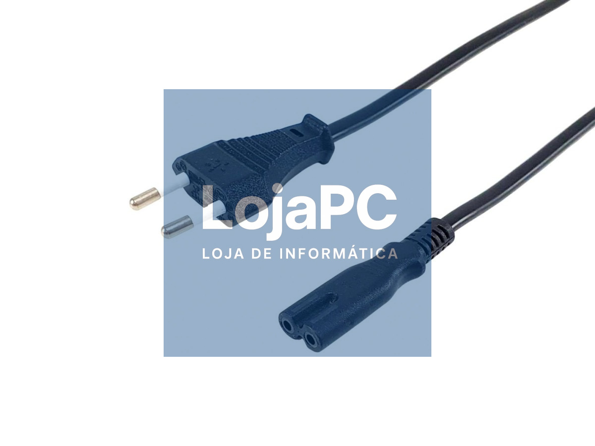 Equip Power Cable Euro-2 pin / IEC 60320 (C7), 1,80m, black
