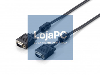 Equip Cabo HDB15 3+7, 30AWG, OD: 6mm, 10m, M/M com ferrite