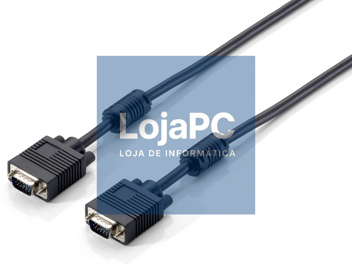 Equip Cabo HDB15 3+7, 30AWG, OD: 6mm,1.8m, M/M com ferrite
