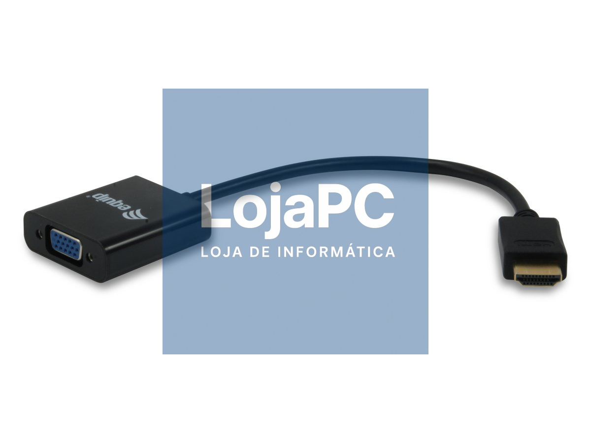 Equip Conversor HDMI (macho) para VGA (femea)+ Audio