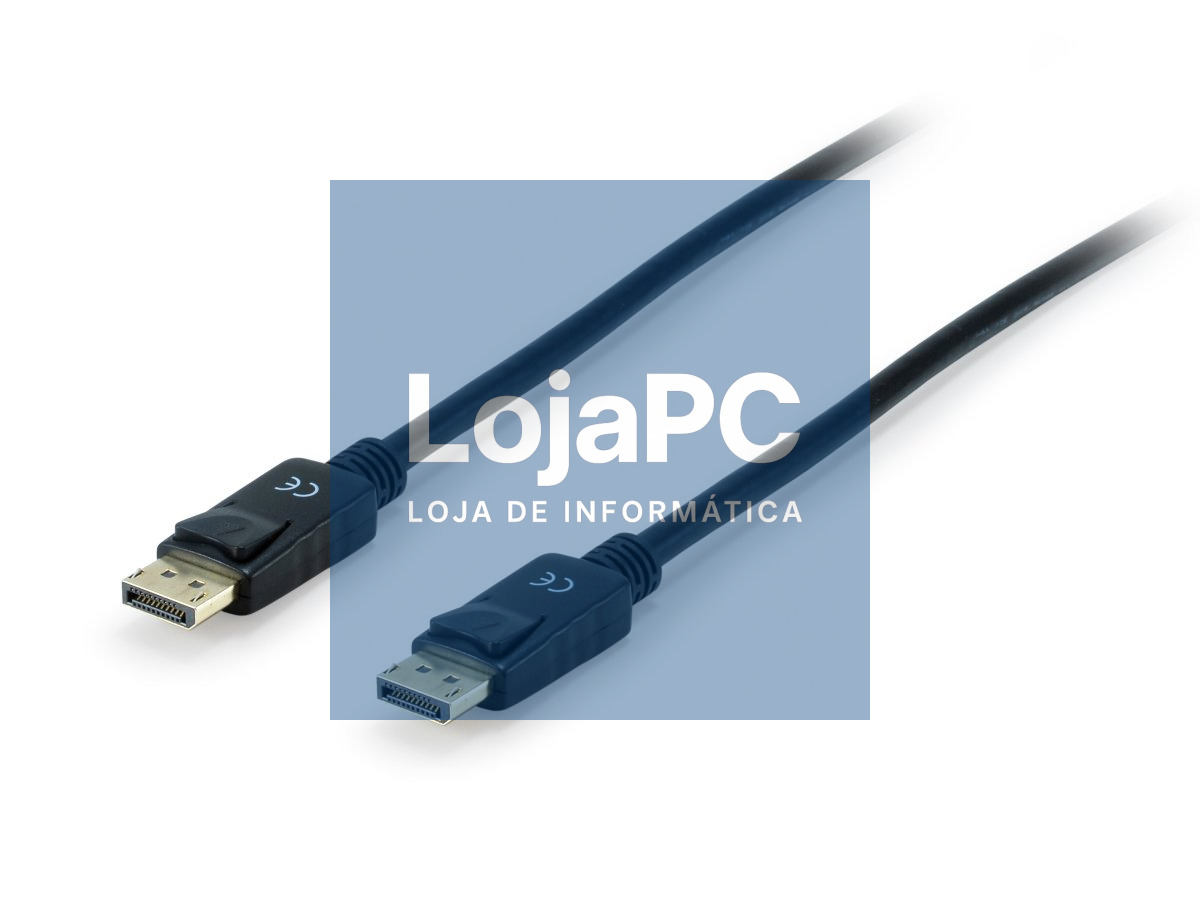 Equip Display Port 1.4 Cable M/M 3,0m, black, with latch