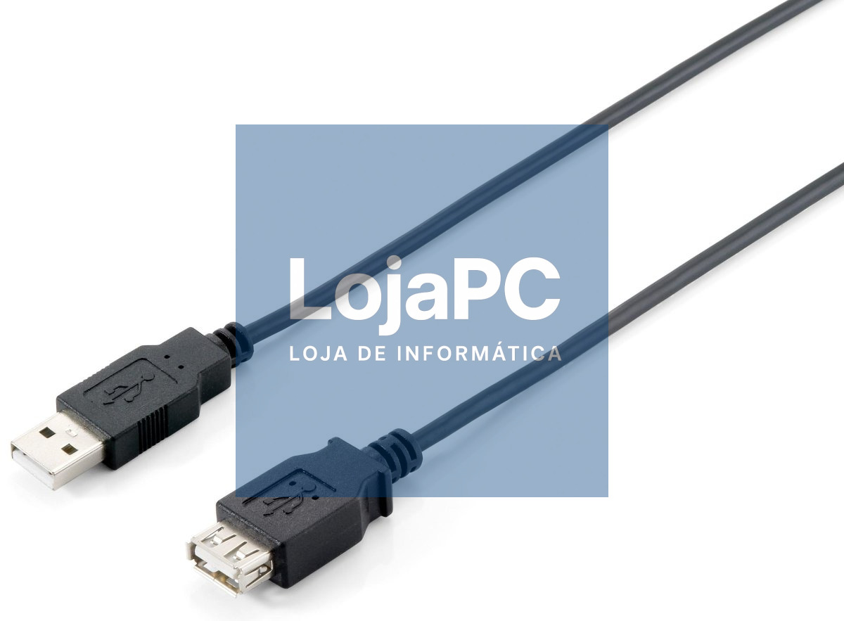 Equip Cabo extensão USB 2.0 - A/A M/F preto (3 m)