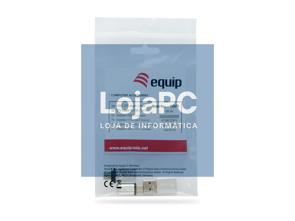 Equip USB-C OTG adapter, 3-Pack