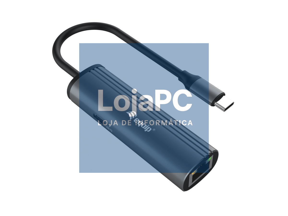 Equip USB-C to RJ45 Gigabit Network + PD Adapter
