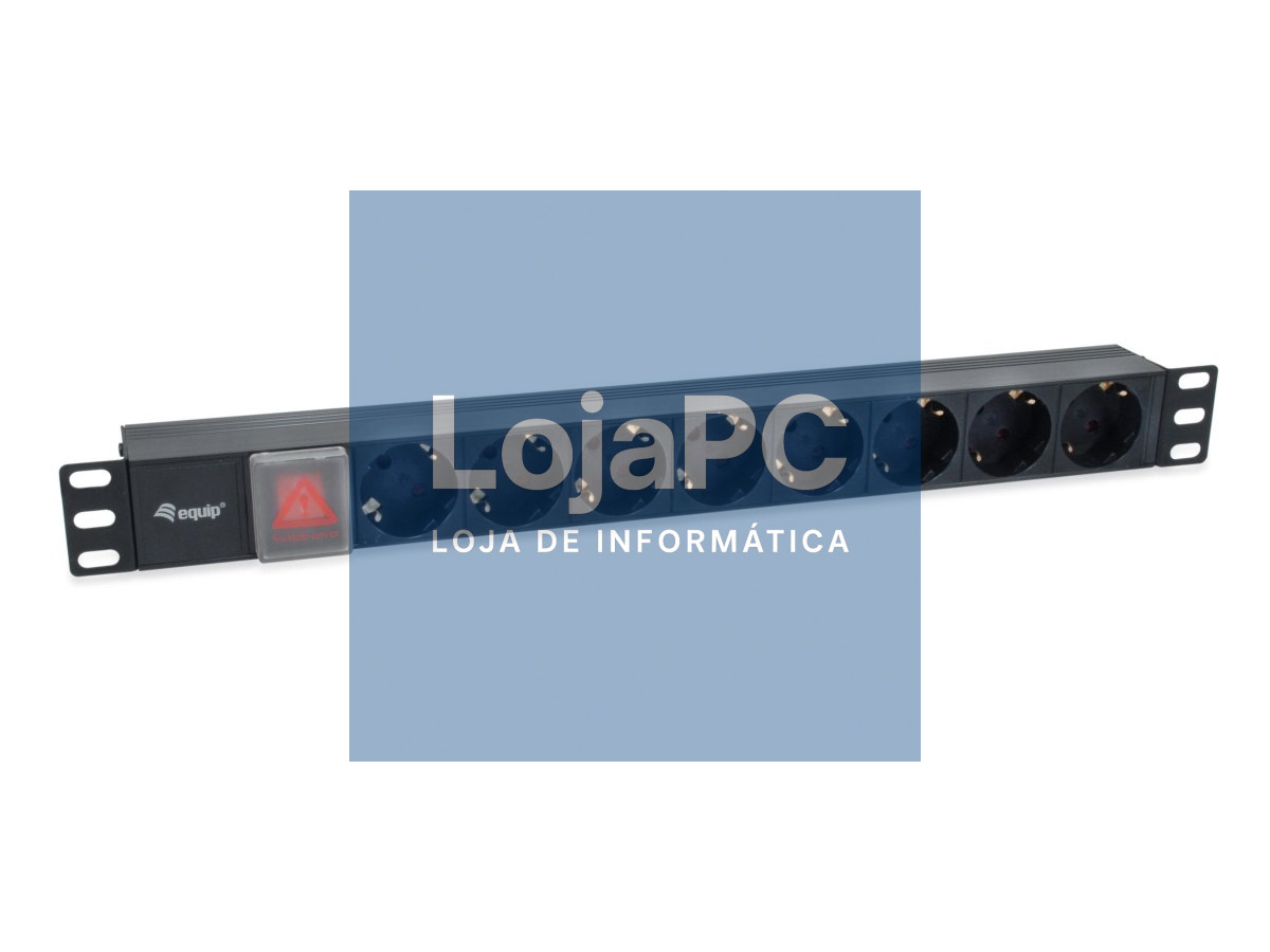 Equip 8-Outlet German Power Distribution Unit with IEC C14 plug (19")