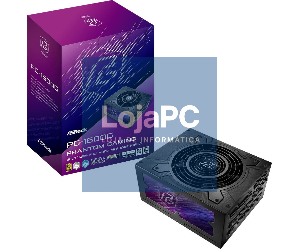 ASRock PG-1600G - Phantom Gaming - Modular Power Supply 1600W 80Plus Gold