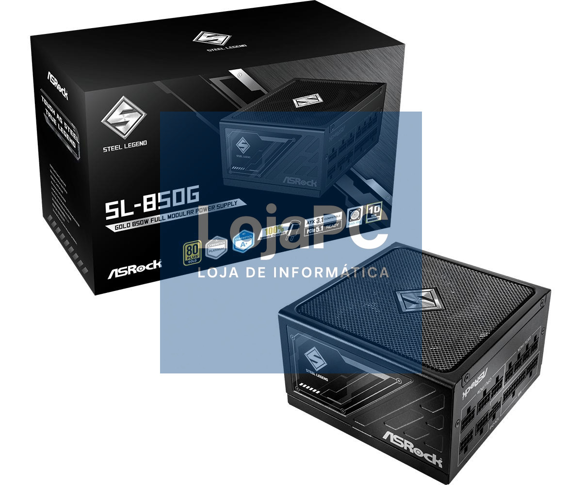 ASRock SL-850G - Steel Legend - Modular Power Supply 850W 80Plus Gold