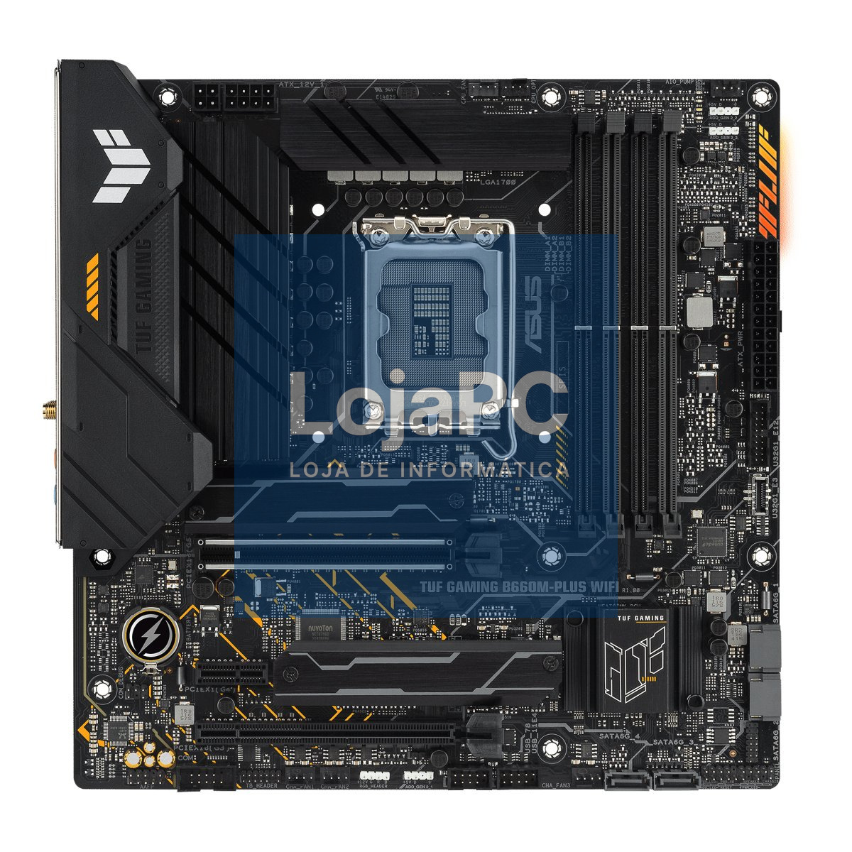 Asus TUF GAMING B660M-PLUS WIFI - Socket Intel LGA1700, Chipset B660, DDR5, Micro-ATX, PCIe 4.0, WiFi 6