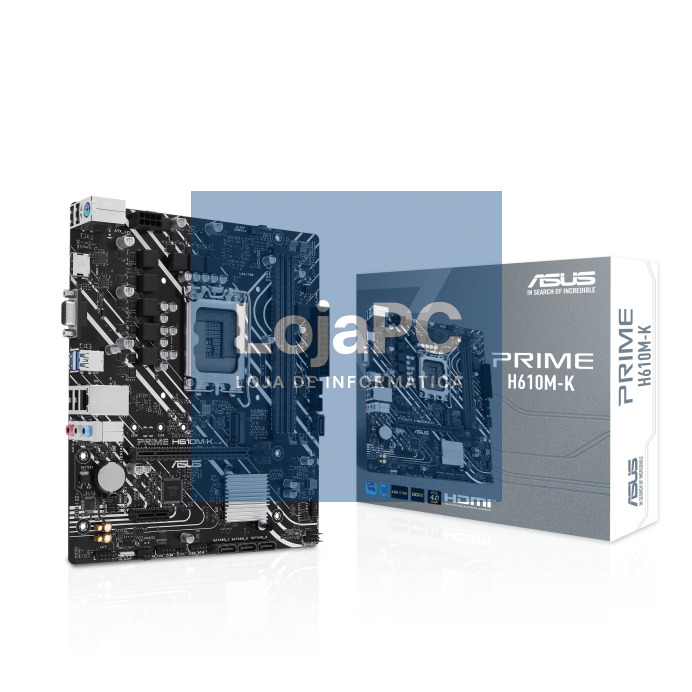 Asus PRIME H610M-K - Socket Intel LGA1700, Chipset H610, DDR5, PCIe 4.0, microATX
