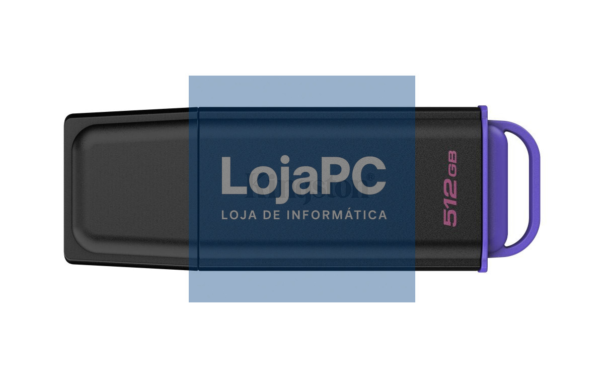 Kingston 512GB PORTABLE USB 3.2 GEN 1 DATATRAVELER EXODIA BLACK/PURPLE