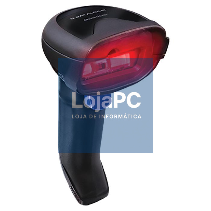 Datalogic Scanner Datalogic QuickScan QD2220, Kit, Linear Imager, Interface USB, Preto ,c/ cabo e suporte, IP42, Green Spot, * garantia de 5 anos contra defeitos de fabrico