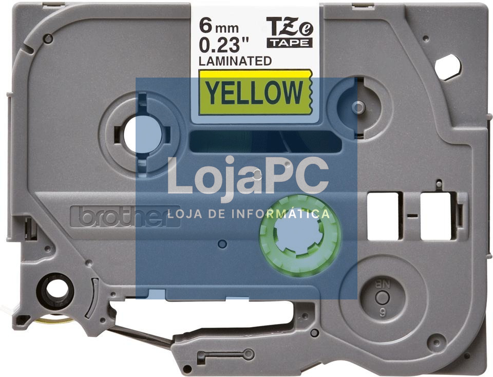 Brother Fita Laminada 6mm - Amarelo/Preto para P-Touch