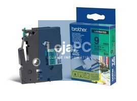 Brother Fita Laminada de 9 mm - Verde / Preto, para P-Touch