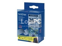 Brother Fita laminada flexível de 36mm, comprimento: 8m - Texto preto sobre fundo branco