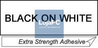 Brother Fita laminada super adesiva de 36 mm, comprimento: 8 m - Texto preto sobre fundo branco