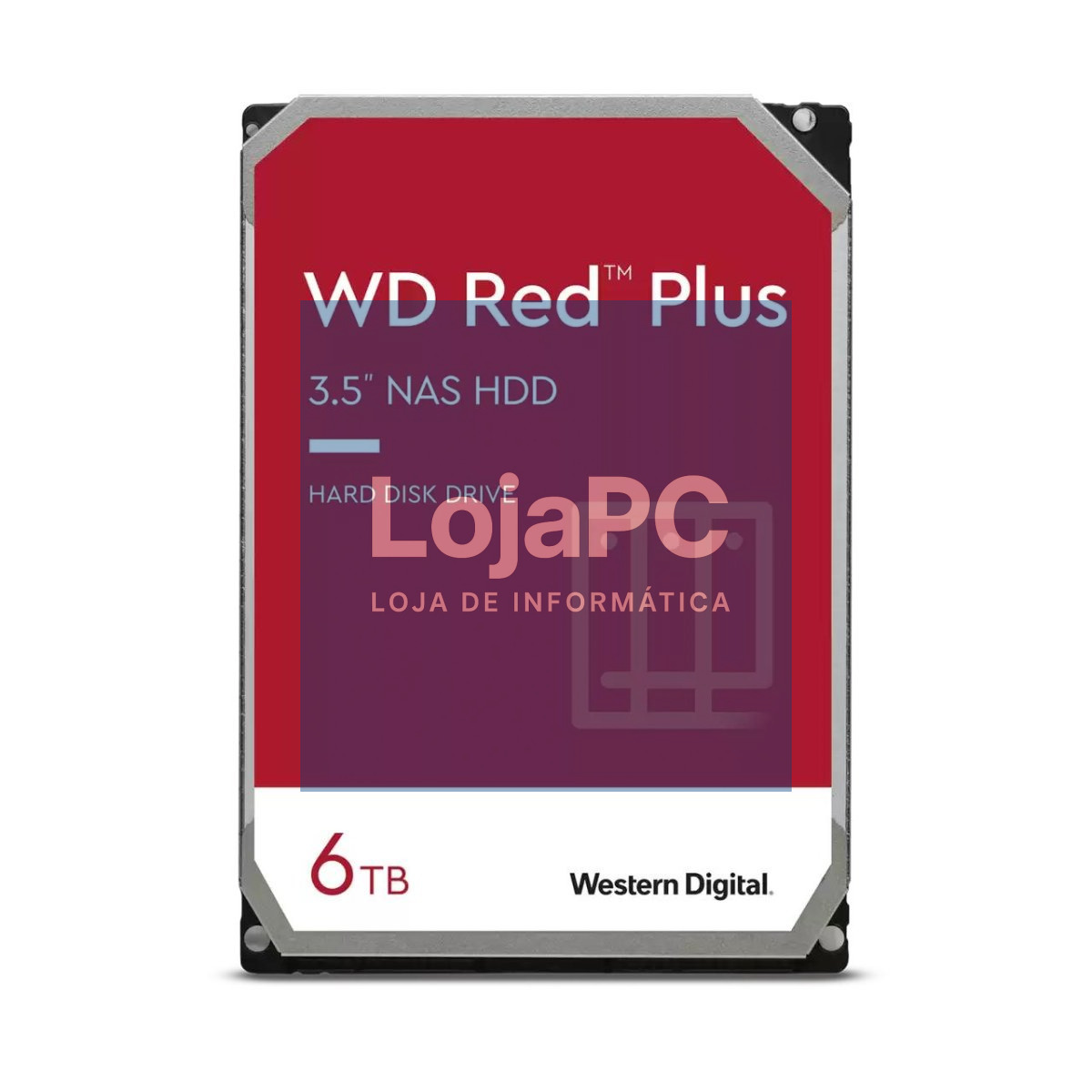 Western Digital WD Red Plus HDD 6 TB - interno - 3.5" - SATA 6Gb/s - 5400 rpm - buffer: 256 MB