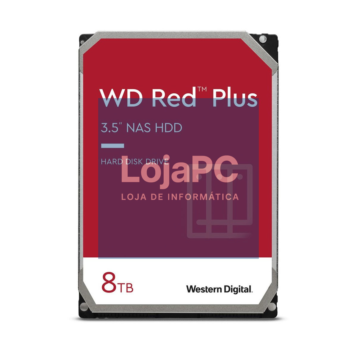 Western Digital WD Red Plus HDD 8 TB - interno - 3.5" - SATA 6Gb/s - 5640 rpm - buffer: 256 MB