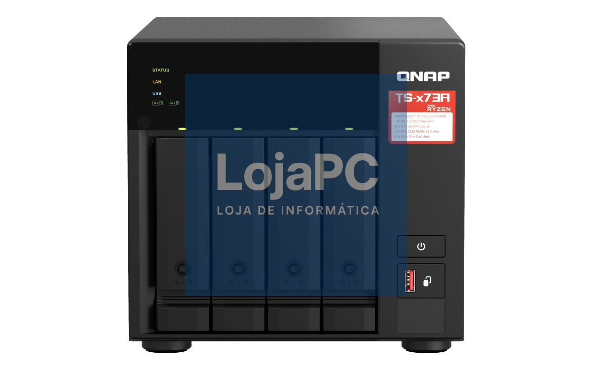 QNAP NAS TS-473A-8G 4 BAY 2.2 GHZ 4C/8T