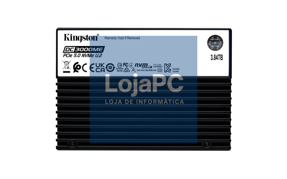 Kingston 3.84TB DC3000ME U.2 PCIe 5.0 NVMe TCG Opal Enterprise SSD