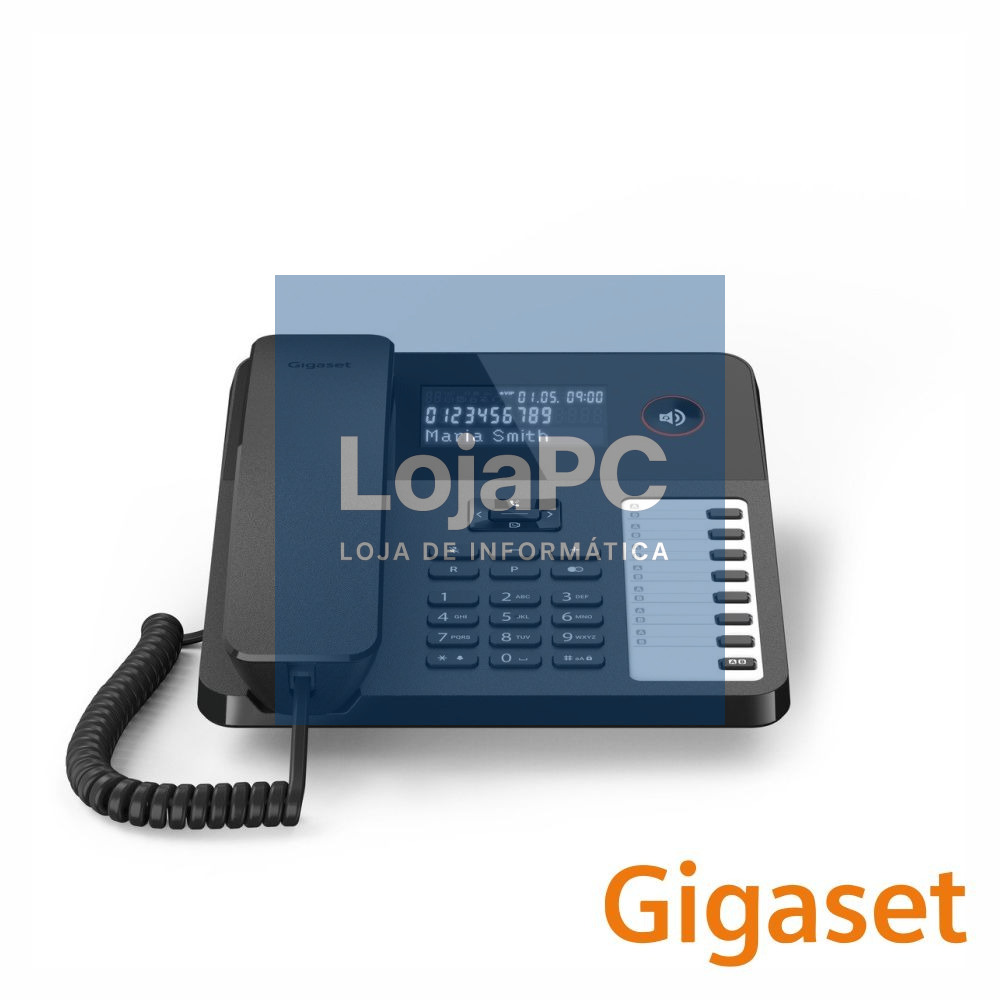 Telefone Fixo Analógico DESK 600 LCD Mãos Livres GIGASET