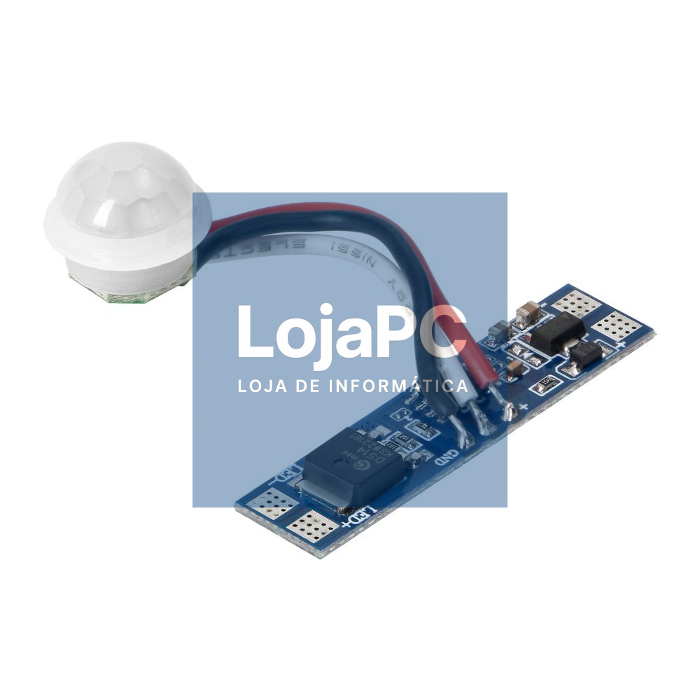 Controlador Mini Sens. Movimento p/ Fita LED 5/24V 8A ADVITI