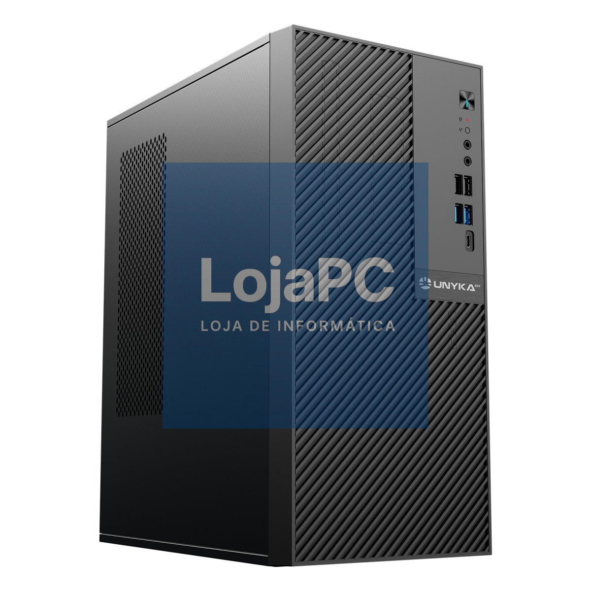 UNYKAch Caixa NUMEN 500 PRO MICRO ATX 17LL S/FONTE 2*USB 3.0 + 2*USB 2.0+ 1* TYPE C