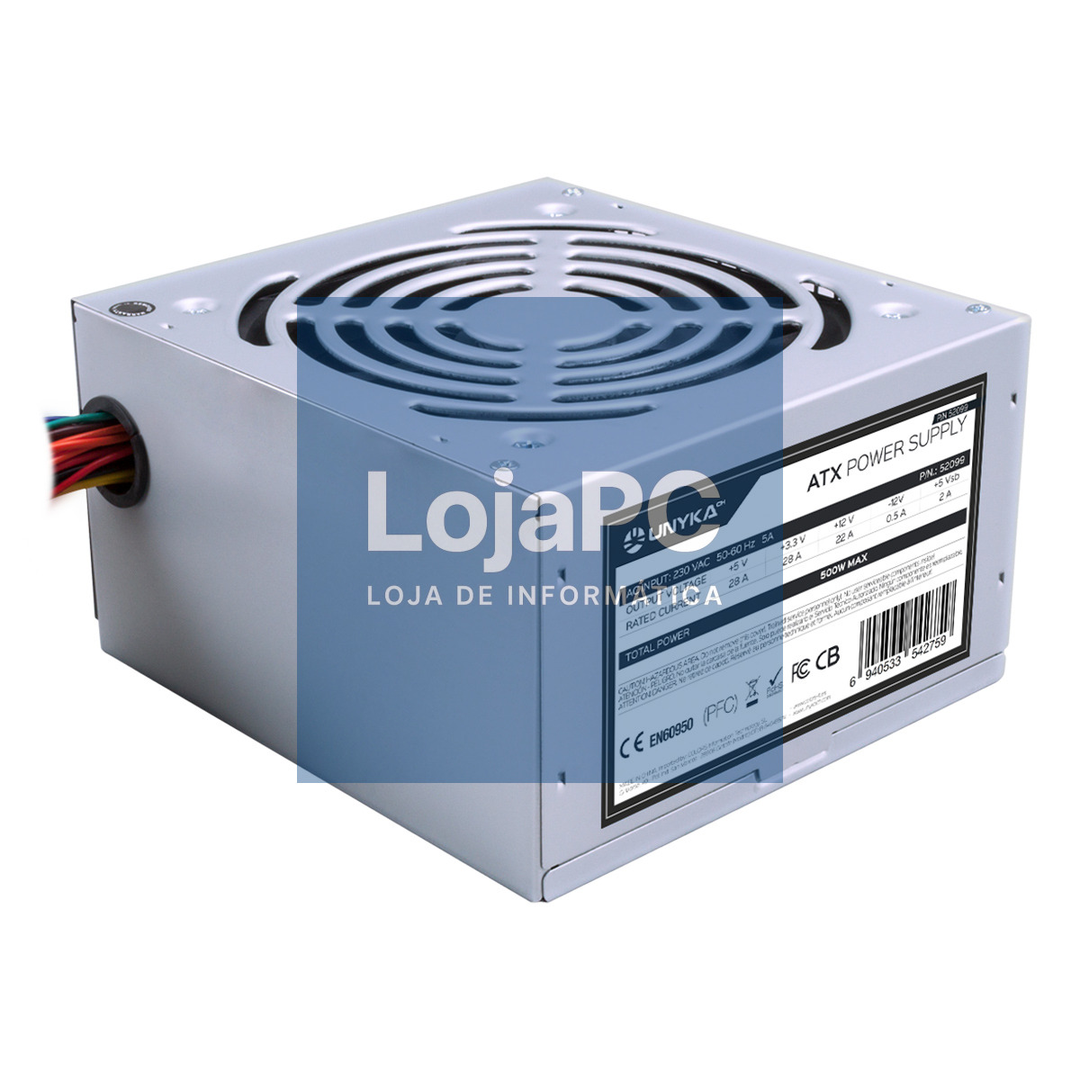 UNYKAch Fonte de Alimentação ATX 500W