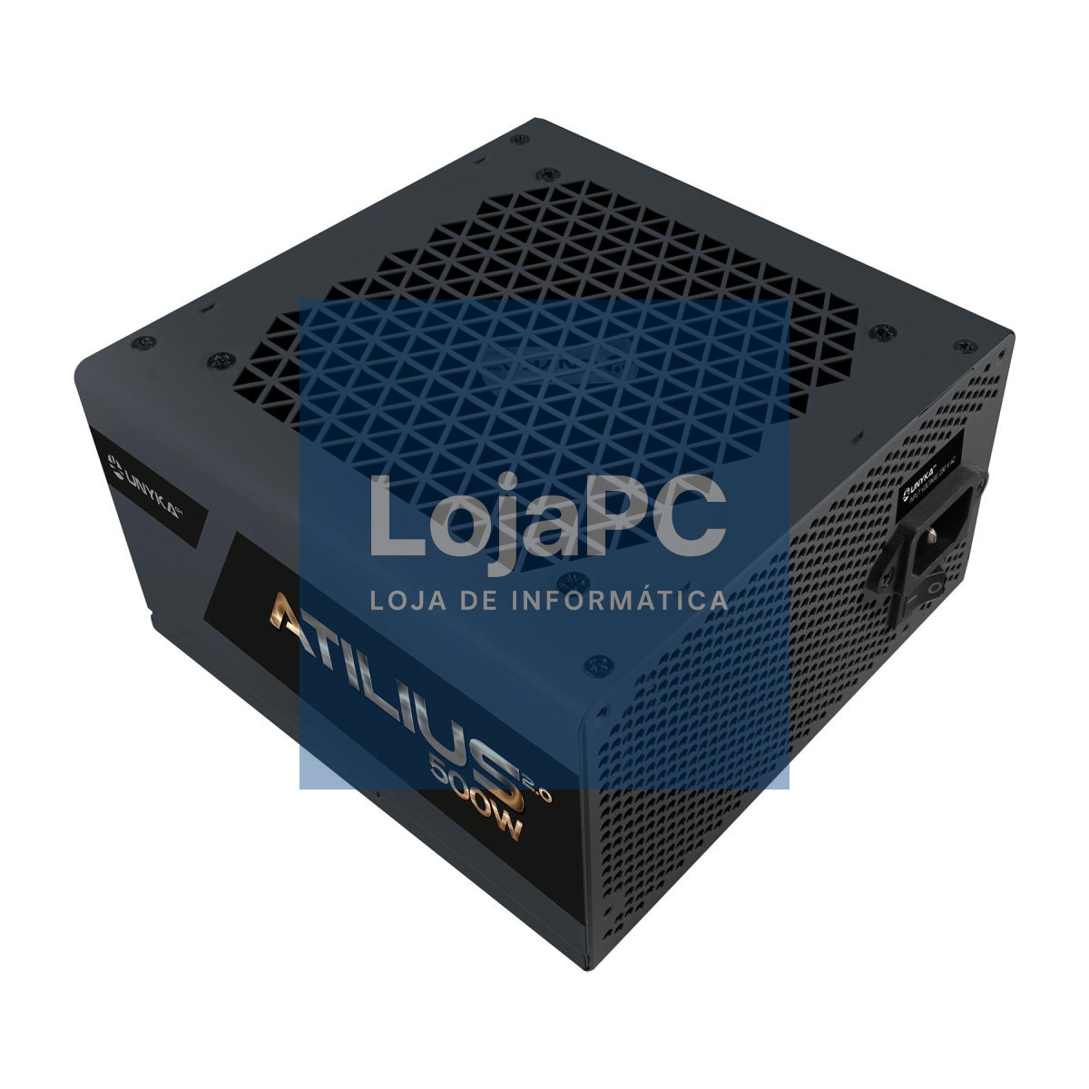 UNYKAch Fonte de Alimentação Gaming Atilius 2.0 500W-BLACK Bronze - AC 230 V