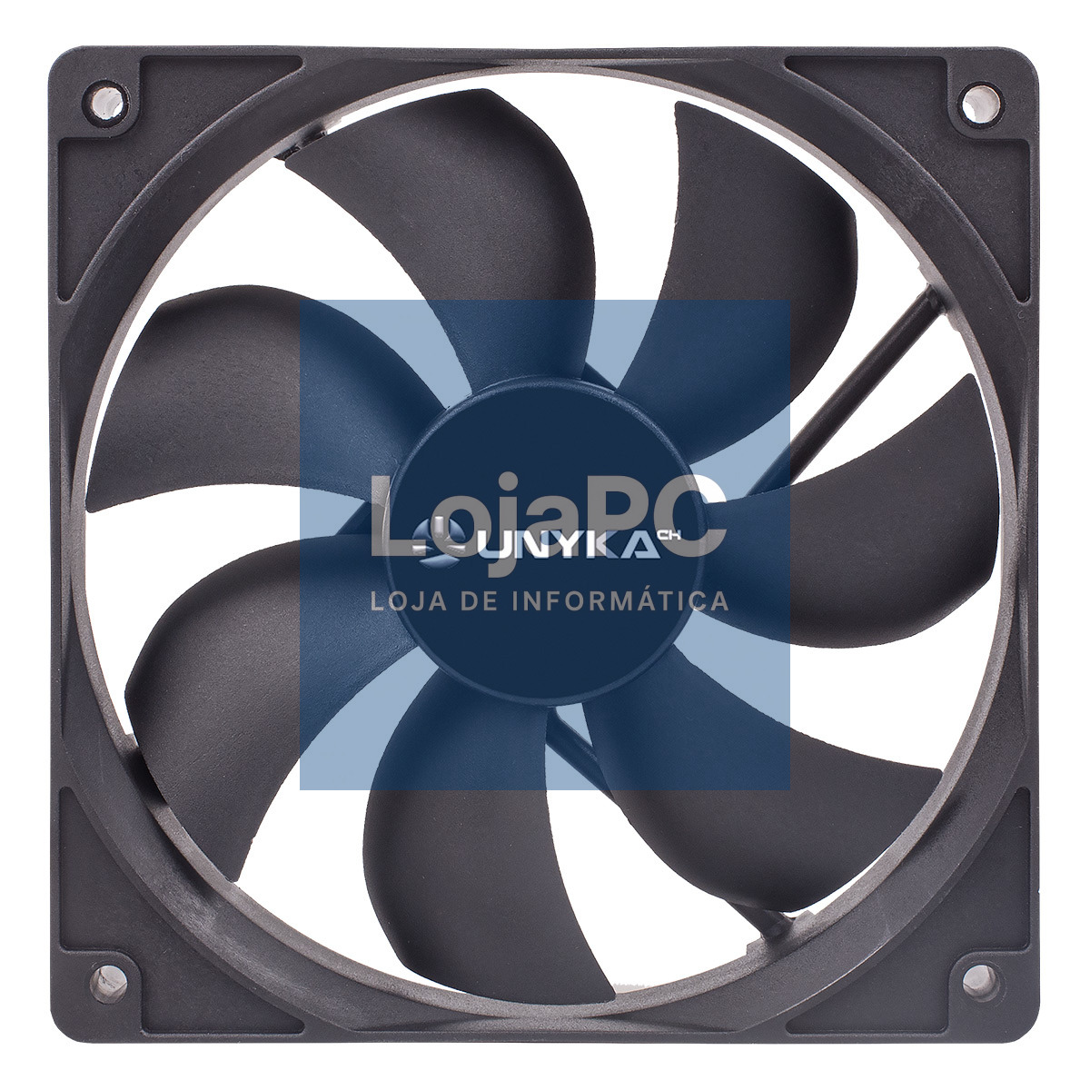 UNYKAch Cooler FAN 120MM BLACK INCLUYE P4 com CONTROL DE TEMPERATURA