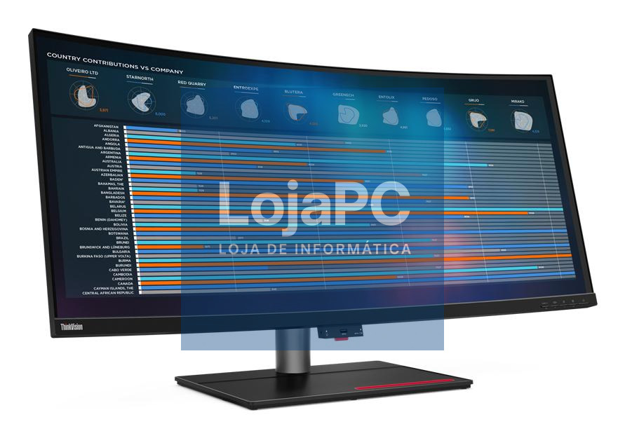 Lenovo ThinkVision P40w-20 39.7 inch 5K2K Ultra-Wide Curved Monitor - Quanto mais comprar maior é o desconto !
